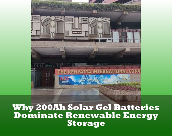 Why 200Ah Solar Gel Batteries Dominate Renewable Energy Storage